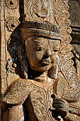 Inle Lake Myanmar. Indein, a cluster of ancient stupas  ruined and overgrown with bushes, just behind the village.